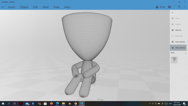 20 Pot plant with little person style 3D printable models