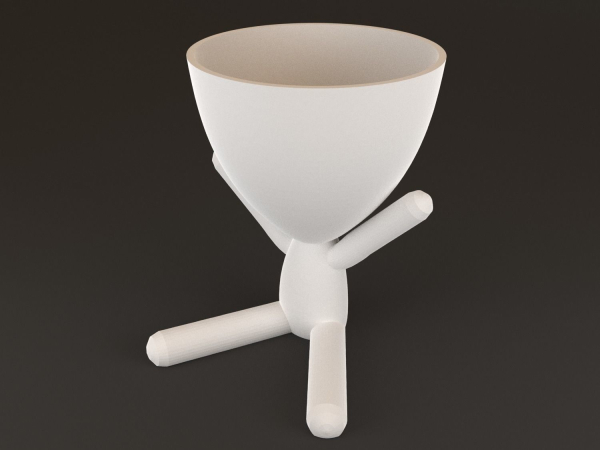 20 Pot plant with little person style 3D printable models