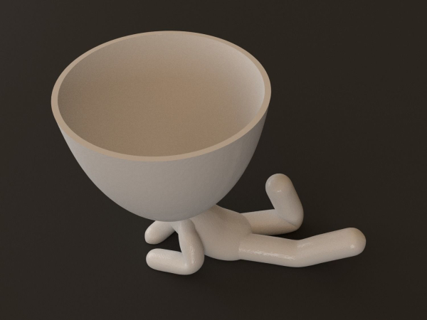 20 Pot plant with little person style 3D printable models