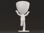 20 Pot plant with little person style 3D printable models