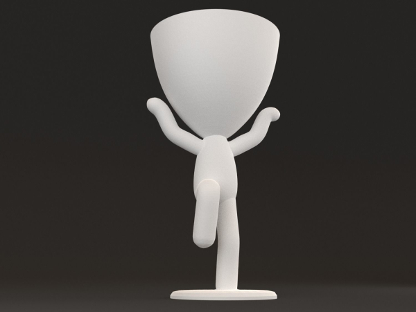 20 Pot plant with little person style 3D printable models