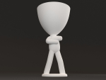 20 Pot plant with little person style 3D printable models