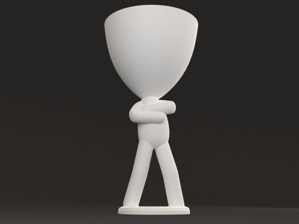 20 Pot plant with little person style 3D printable models