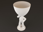 20 Pot plant with little person style 3D printable models