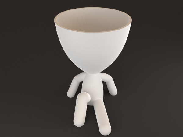 20 Pot plant with little person style 3D printable models