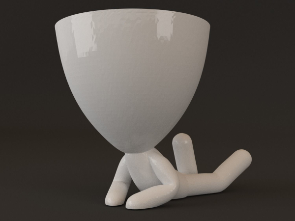 20 Pot plant with little person style 3D printable models