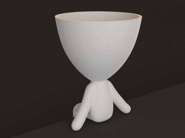 20 Pot plant with little person style 3D printable models