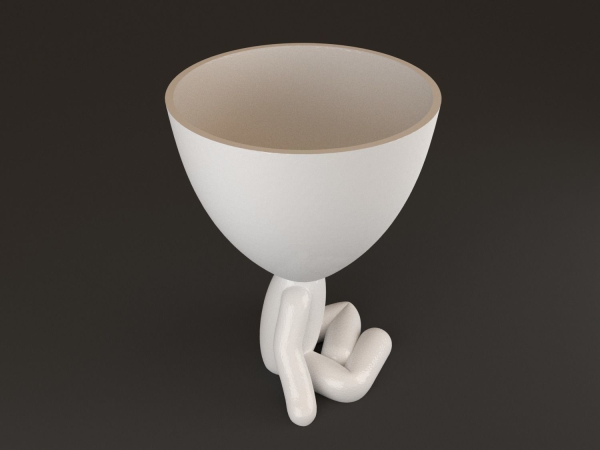 20 Pot plant with little person style 3D printable models