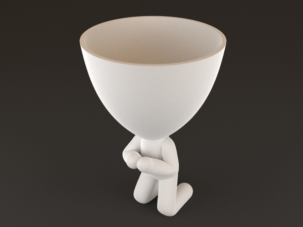 20 Pot plant with little person style 3D printable models