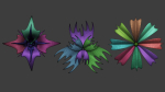 25 Decorative and heraldic flower heads IMM brush set for Zbrush