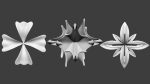 25 Decorative and heraldic flower heads IMM brush set for Zbrush