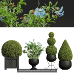 29 Different SETS Of Pot plants  Flowers SET VOL06