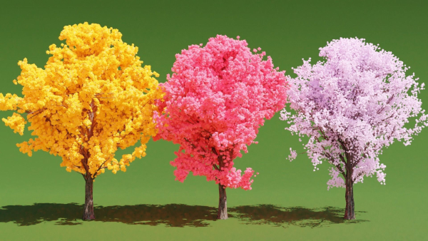 3 Colorful Trees