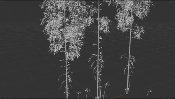 3 high quality realistic bamboo
