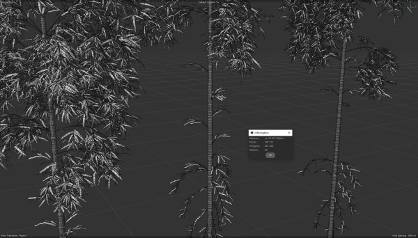 3 high quality realistic bamboo