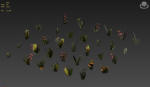 33 Plant Collection Game Ready Low Poly