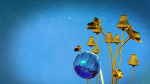 3d Blue Flower Animated