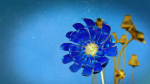 3d Blue Flower Animated