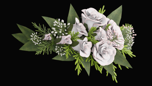 3D flower crown
