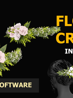 3D flower crown