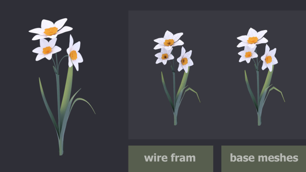 3D GARDEN FLOWER PACK-GAME READY
