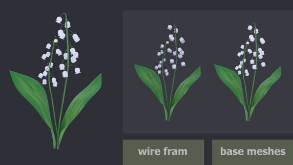 3D GARDEN FLOWER PACK-GAME READY