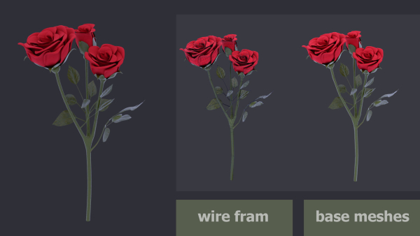 3D GARDEN FLOWER PACK-GAME READY