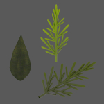 3D Flowers GAME READY types