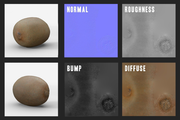 3D Fruit Models  Photoscan
