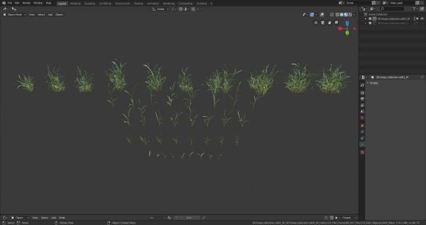 3D Grass collection vol01