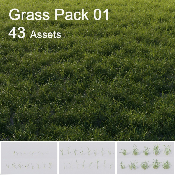 3D Grass collection vol01