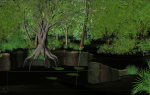 3D High Detailed Forest Lake Scene - Model