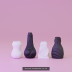 3d printable flower vases pack