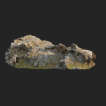 3d scanned rock cliff K2