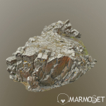 3d scanned rock cliff K2