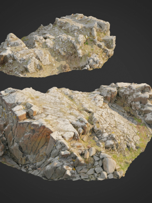 3d scanned rock cliff K2