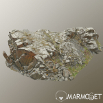 3d scanned rock cliff K2