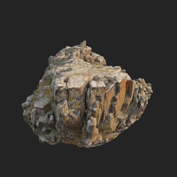 3d scanned rock cliff K2