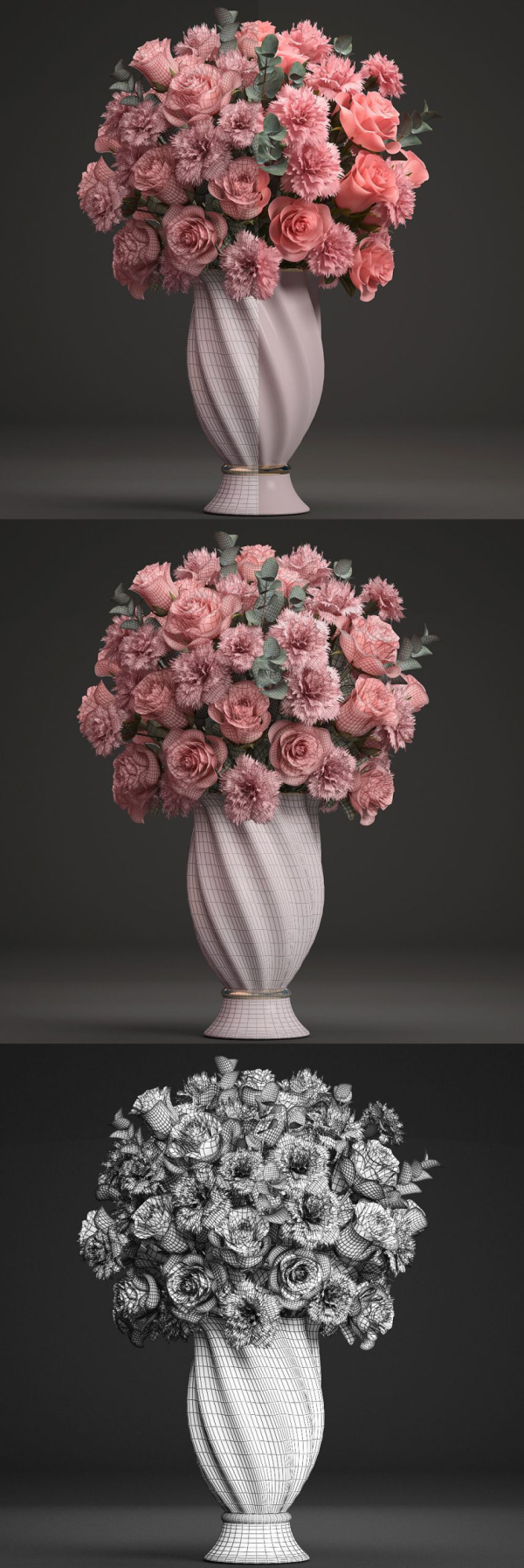 Bouquet of pink roses