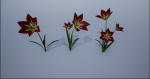 4K Lowpoly Flower Plants Collection
