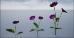 4K Lowpoly Flower Plants Collection