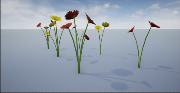 4K Red-Yellow Mixed Flower Plants