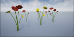 4K Red-Yellow Mixed Flower Plants