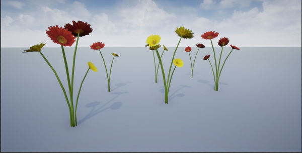 4K Red-Yellow Mixed Flower Plants