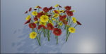 4K Red-Yellow Mixed Flower Plants