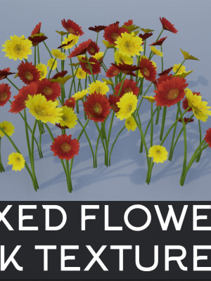 4K Red-Yellow Mixed Flower Plants
