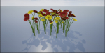 4K Red-Yellow Mixed Flower Plants