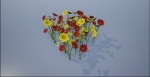 4K Red-Yellow Mixed Flower Plants