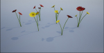4K Red-Yellow Mixed Flower Plants