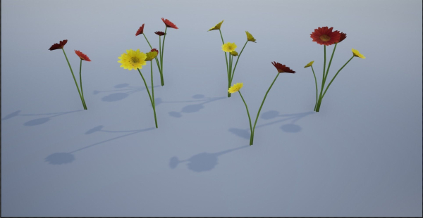 4K Red-Yellow Mixed Flower Plants